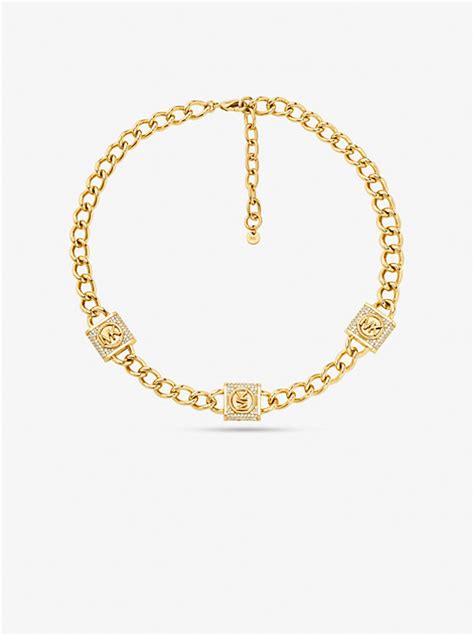 collier cadenas michael kors|Collares de mujer .